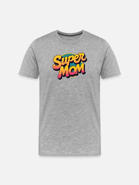 Super maman - T-shirt bio Premium Homme - gris chiné