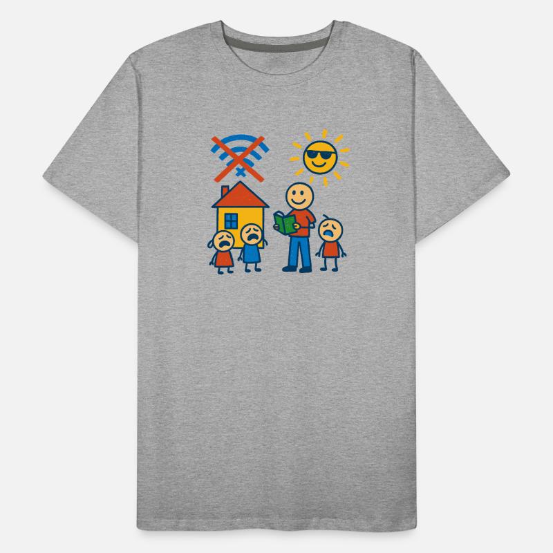 Kein WLAN, kein Mitleid Männer Premium Bio T-Shirt