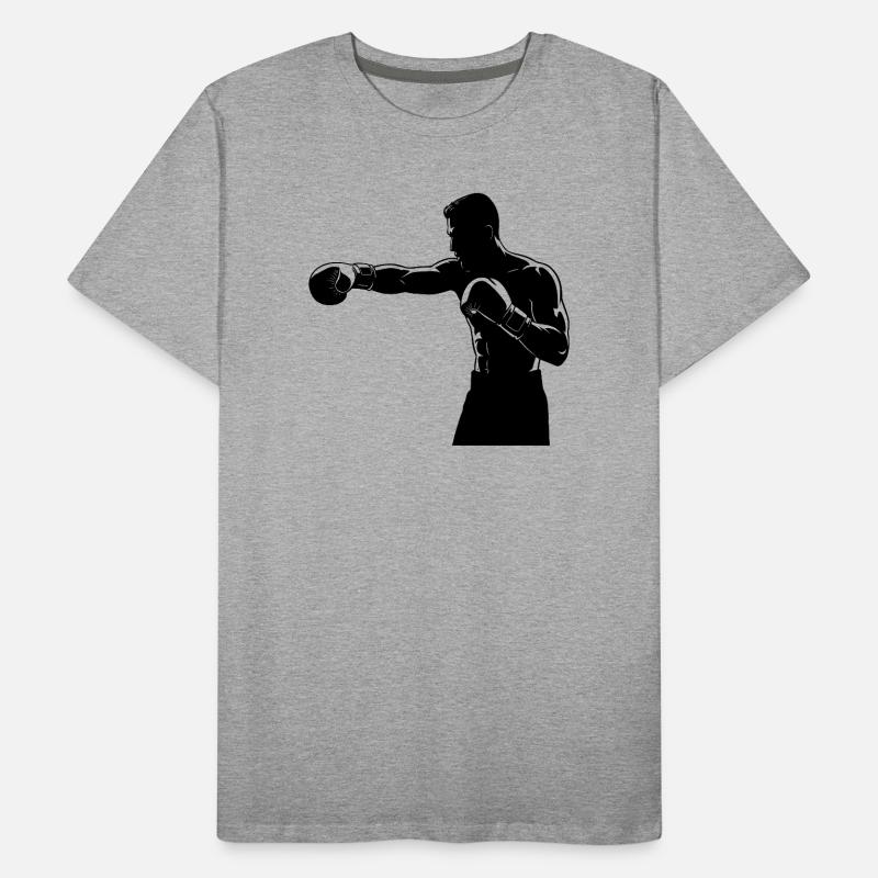 Boxing Ring Fighter Right Hook Men's Premium Organic T-Shirt