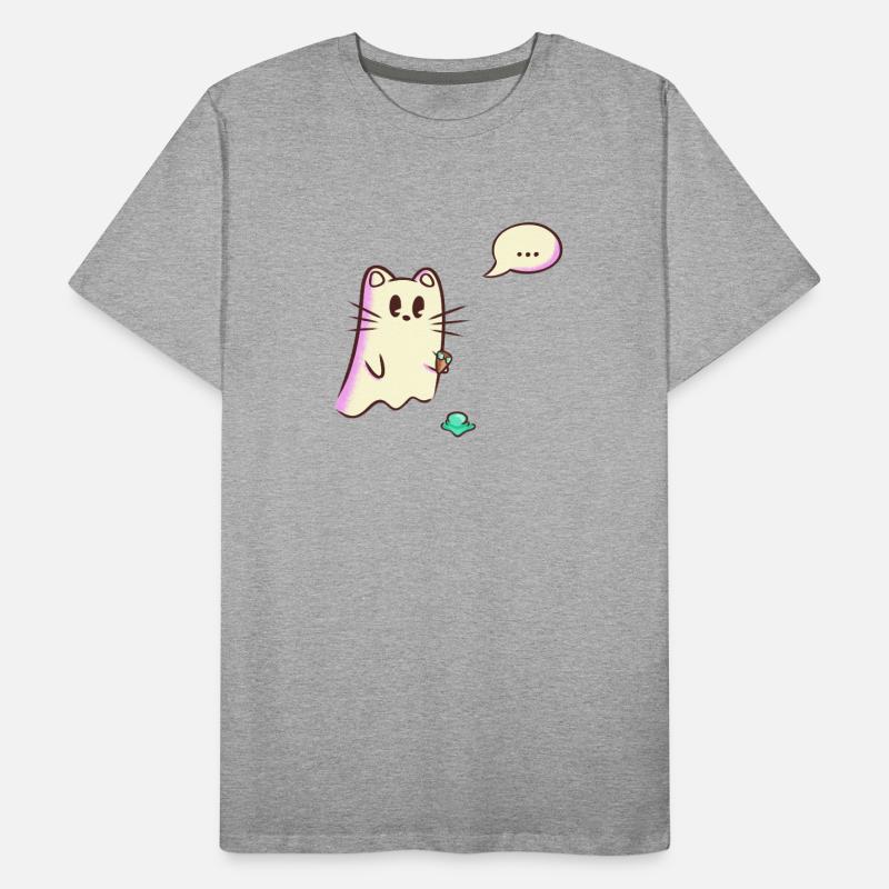 Ghost Cat Drops - Oops Men's Premium Organic T-Shirt