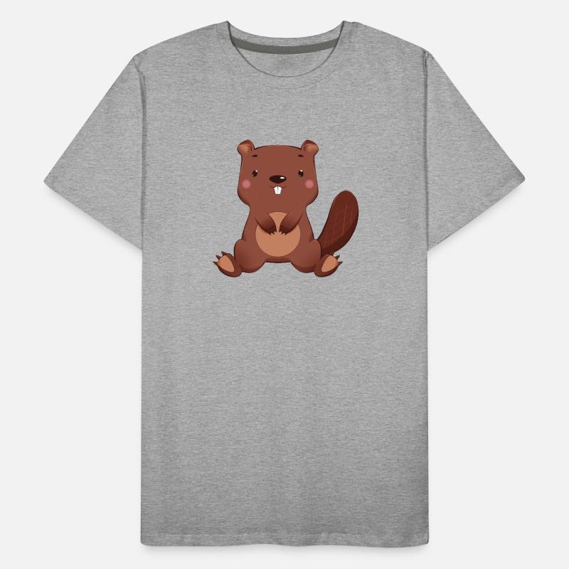 Castor T-shirt bio Premium Homme