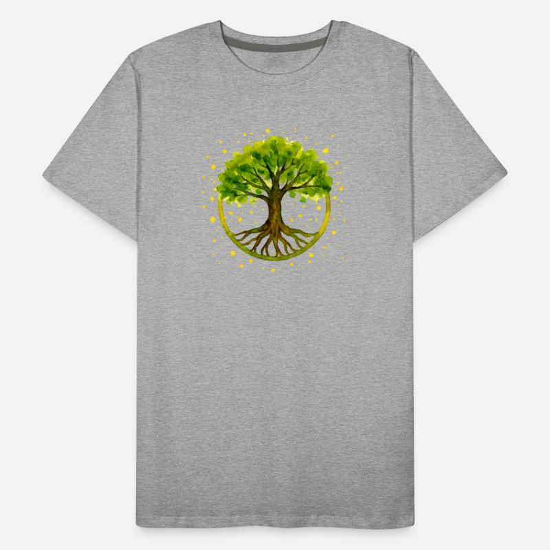 Lebensbaum Männer Premium Bio T-Shirt