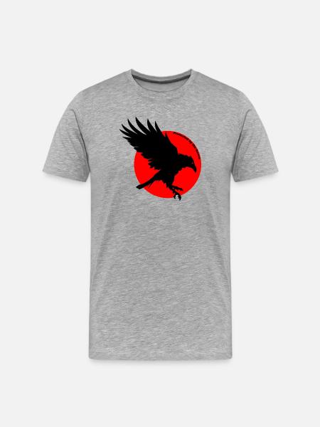 Magic Raven - Men's Premium Organic T-Shirt - heather grey