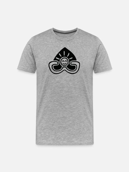 Relax and Smile - Men's Premium Organic T-Shirt - heather grey