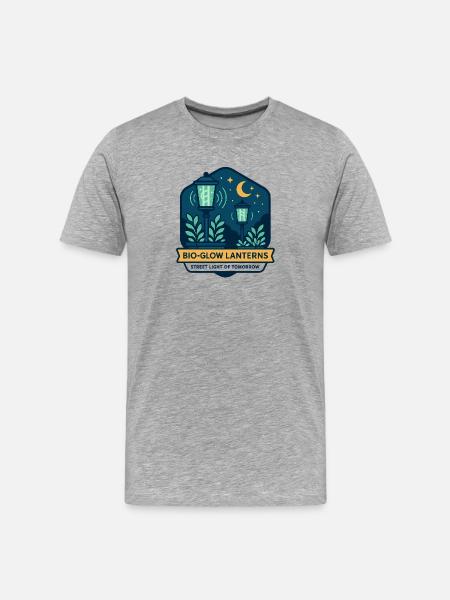 Bio-Glow Lanterns - Men's Premium Organic T-Shirt - heather grey