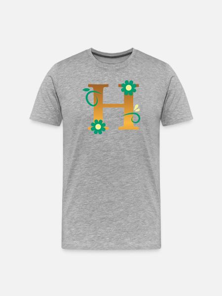H - T-shirt bio Premium Homme - gris chiné