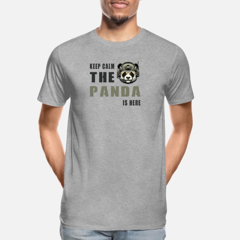 Tactical Panda – Keep Calm Men's Premium Organic T-Shirt