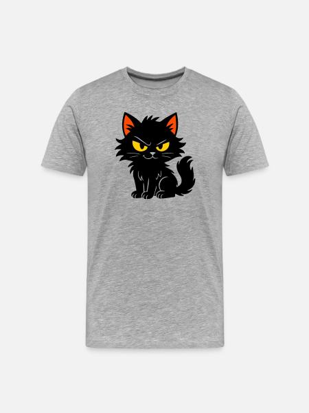 Chaton doux - T-shirt bio Premium Homme - gris chiné