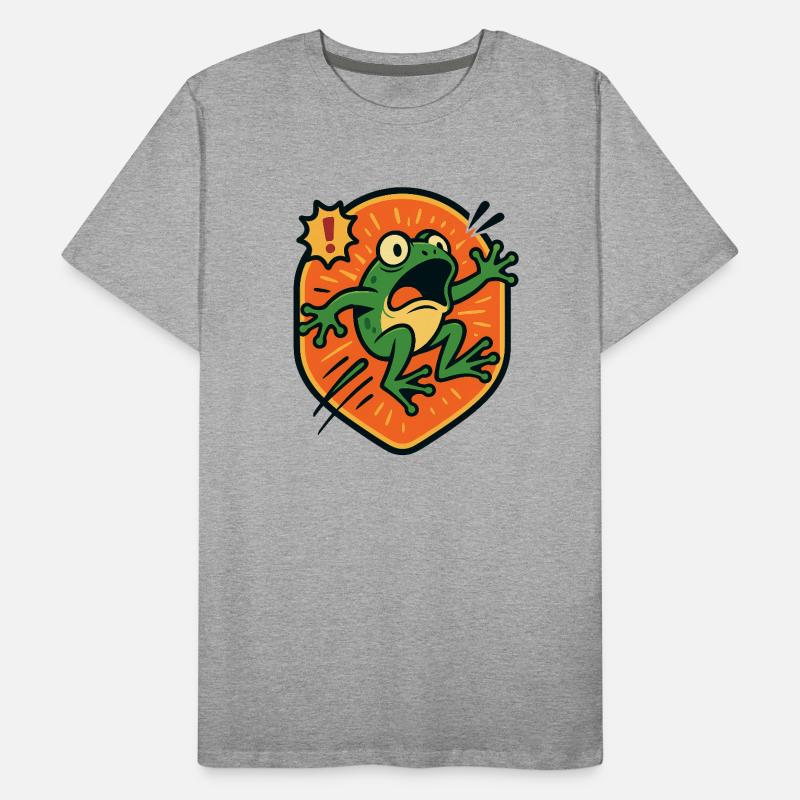 Panikfrosch-Abzeichen Männer Premium Bio T-Shirt