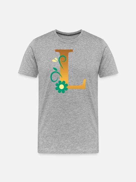 L - Men's Premium Organic T-Shirt - heather grey