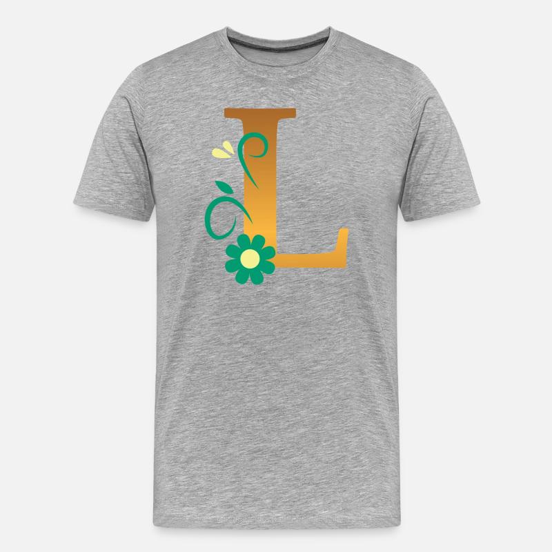 L - T-shirt bio Premium Homme - gris chiné