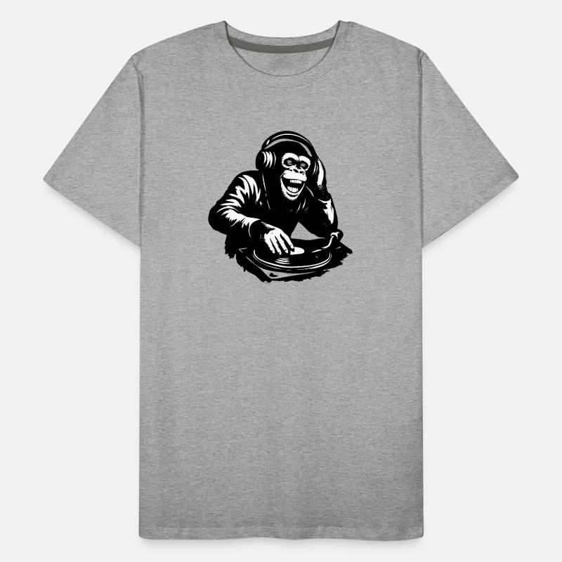 DJ The Monkey Dance Banksy Style Men's Premium Organic T-Shirt