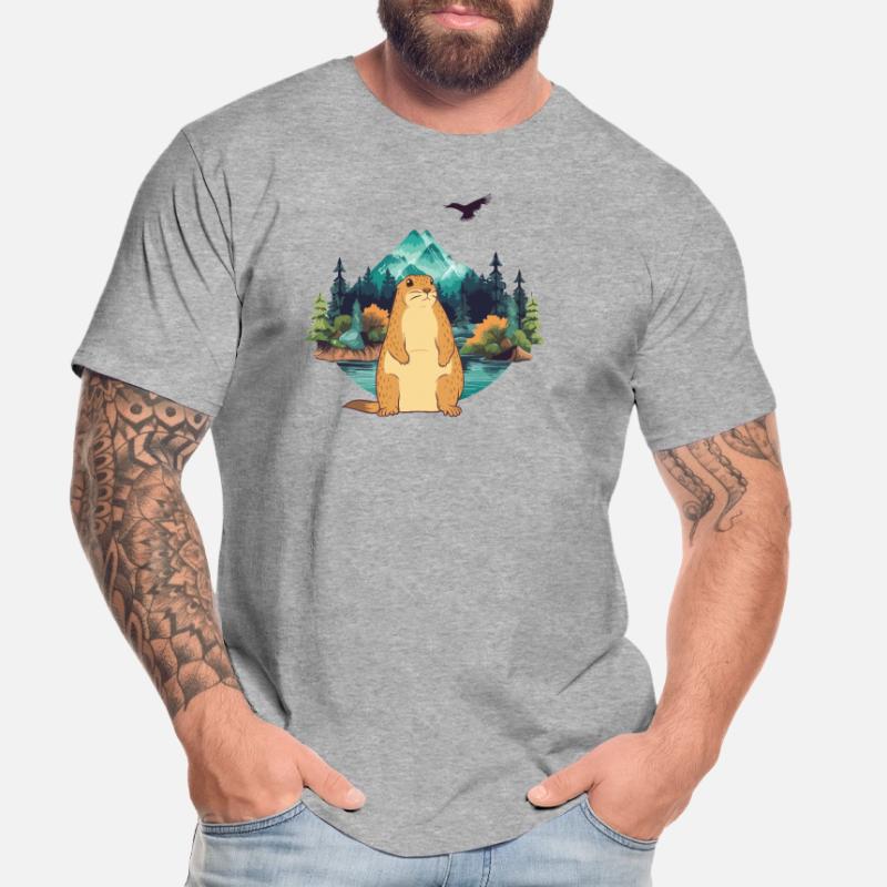 Murmeltier Männer Premium Bio T-Shirt