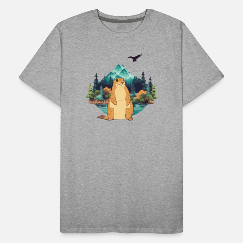 Murmeltier Männer Premium Bio T-Shirt