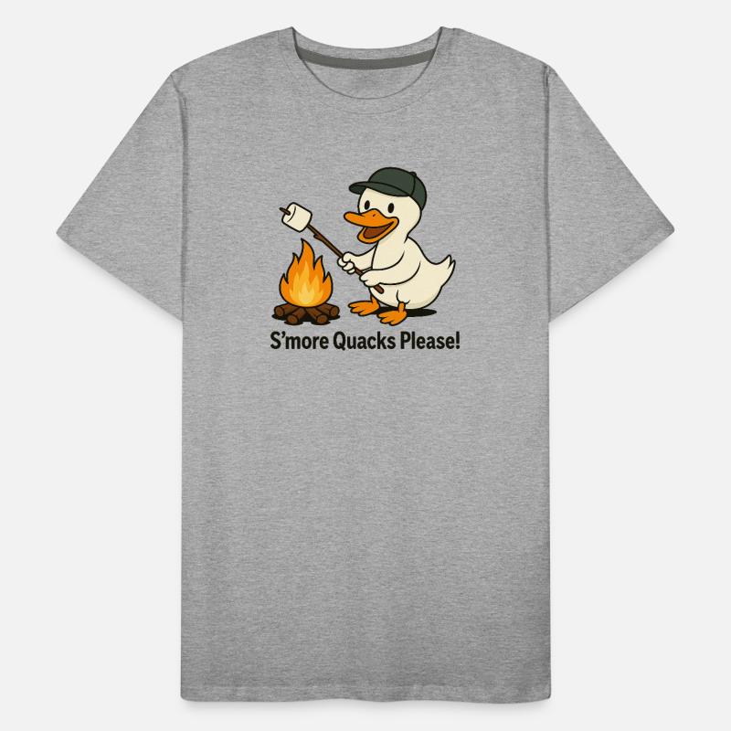 S'more Quacks Please! – Camping Duck Men's Premium Organic T-Shirt