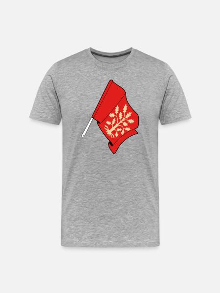 Drapeau moderne d’Agder Norway design - T-shirt bio Premium Homme - gris chiné
