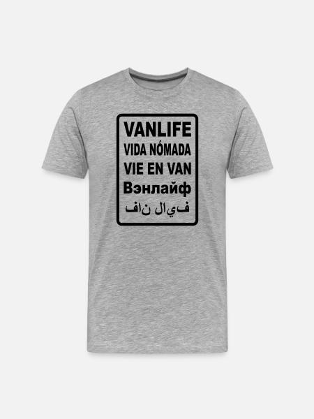 Vanlife International - Men's Premium Organic T-Shirt - heather grey