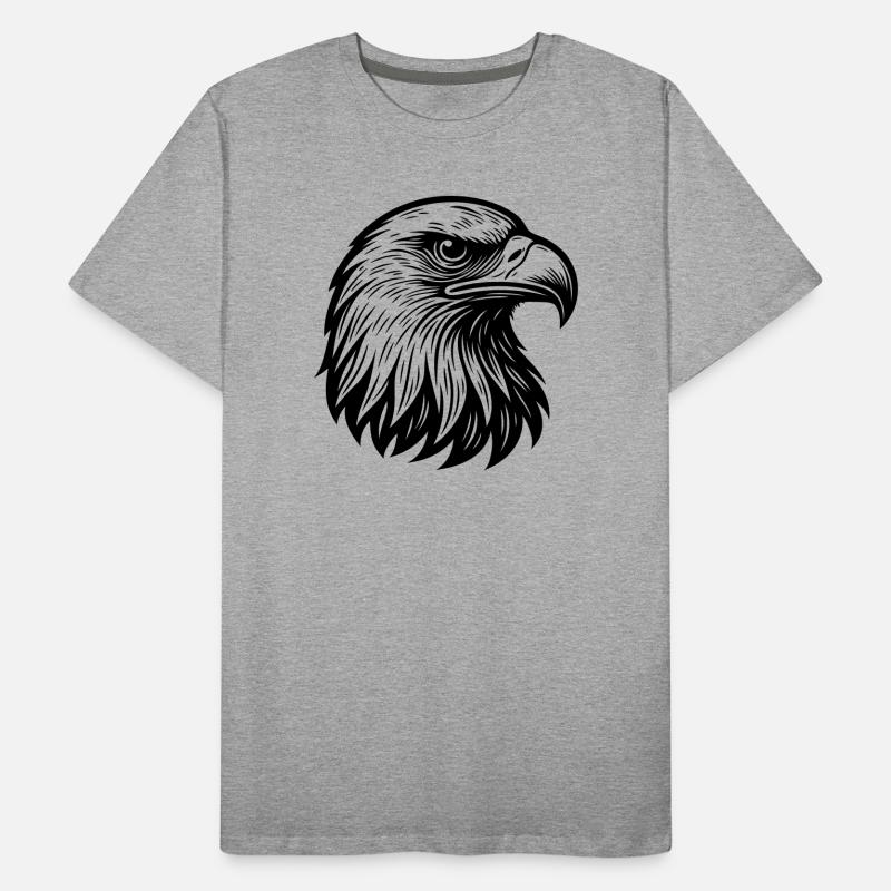 Majestic Eagle Head Men's Premium Organic T-Shirt