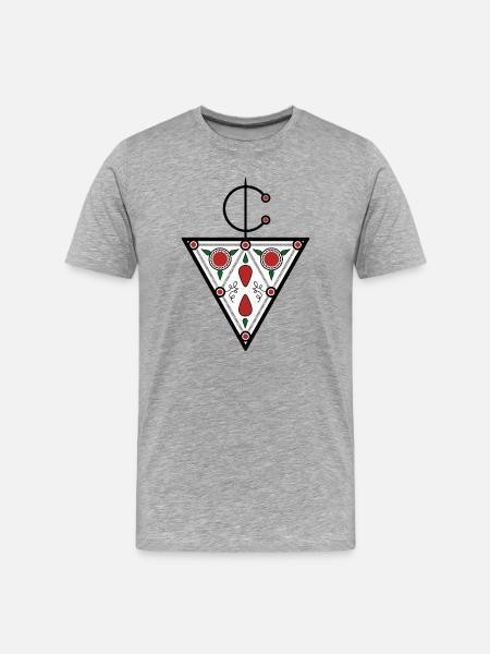 Berber Tazerzit Sign by Helfspawn - Men's Premium Organic T-Shirt - heather grey