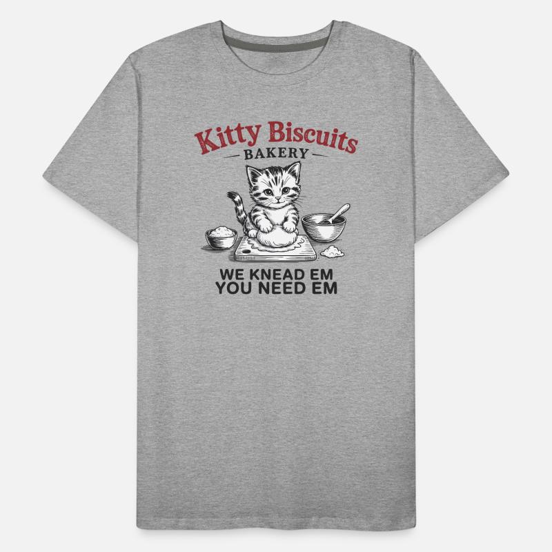 Kitty Biscuits Bakery - We Knead Em, You Need Em Männer Premium Bio T-Shirt