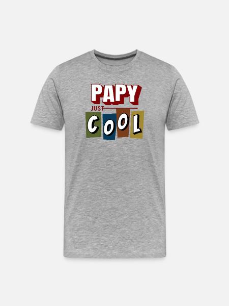 Cooler Opa - Männer Premium Bio T-Shirt - Grau meliert