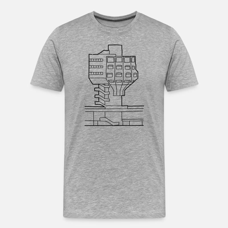 Bierpinsel in Steglitz - Männer Premium Bio T-Shirt - Grau meliert