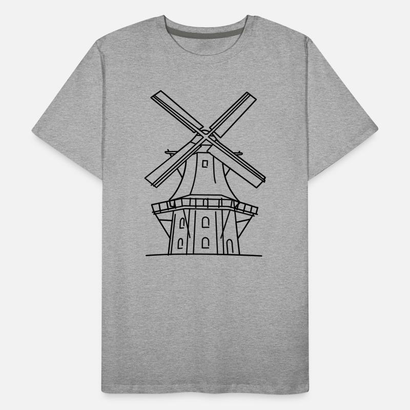 Moulin à vent T-shirt bio Premium Homme