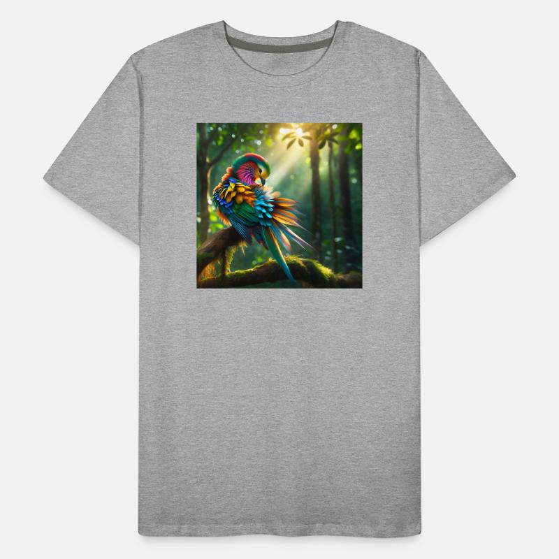 Waldabenteuer mit Farben und Licht Männer Premium Bio T-Shirt