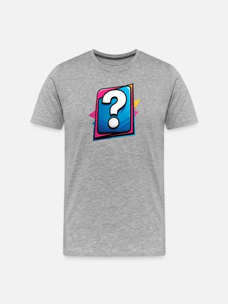 Question mark - Men's Premium Organic T-Shirt - heather grey