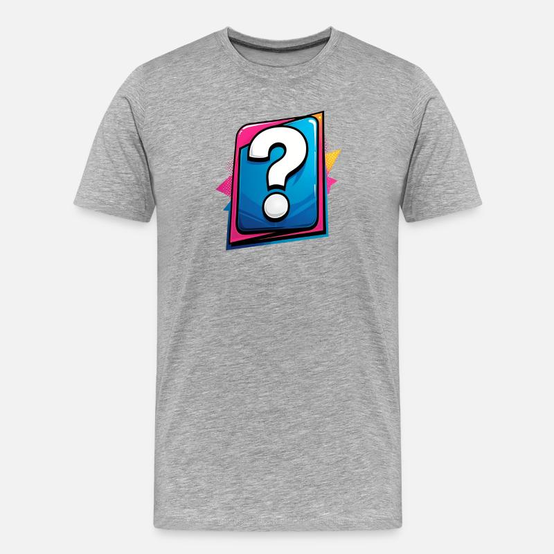 Point d’interrogation - T-shirt bio Premium Homme - gris chiné