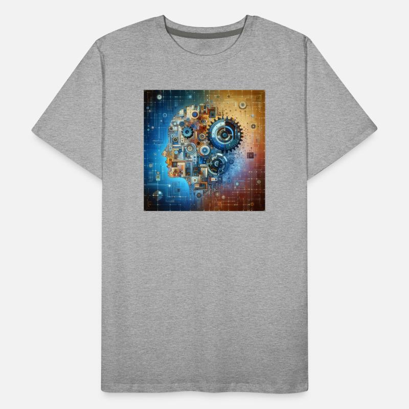 Cosmic Clockwork Fusion Men's Premium Organic T-Shirt