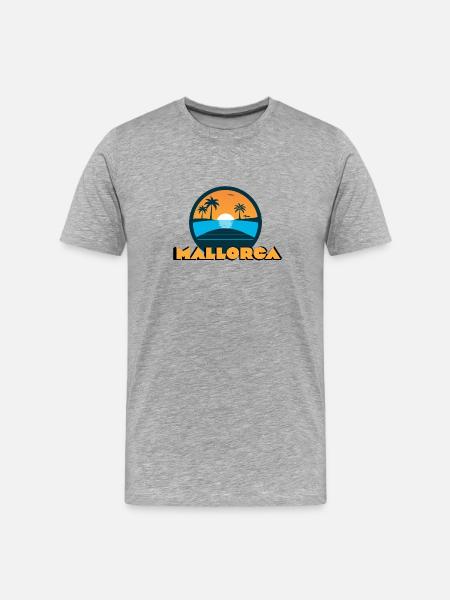 Mallorca Sunset - Men's Premium Organic T-Shirt - heather grey