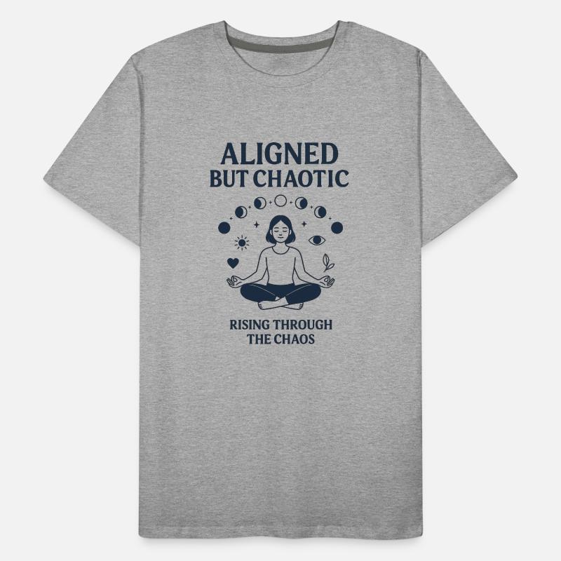 Conception de méditation équilibrée et chaotique T-shirt bio Premium Homme