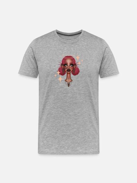 Angel - Men's Premium Organic T-Shirt - heather grey