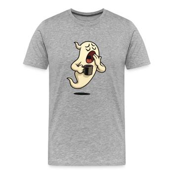 Tired mind. - Men's Premium Organic T-Shirt - heather grey - Front - Damien (186cm)