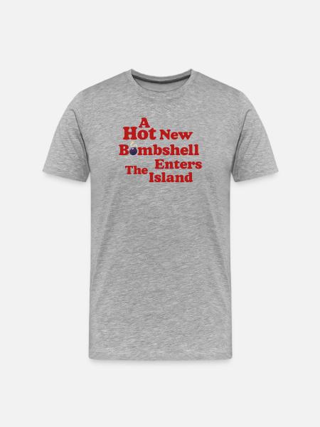 Hot New Bombshell Tee - Männer Premium Bio T-Shirt - Grau meliert