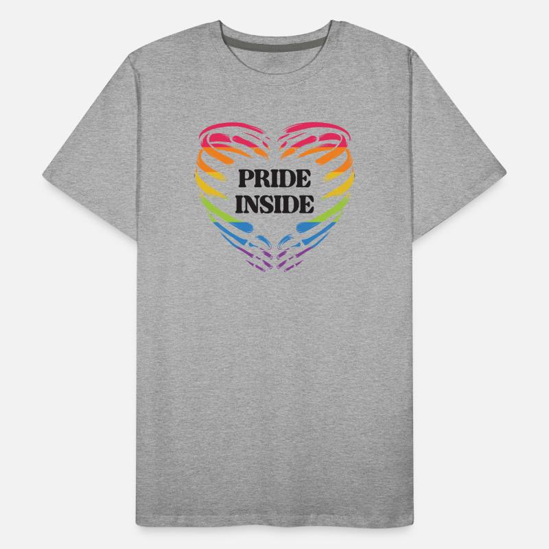LGBT Pride Monat - Pride Inside Männer Premium Bio T-Shirt