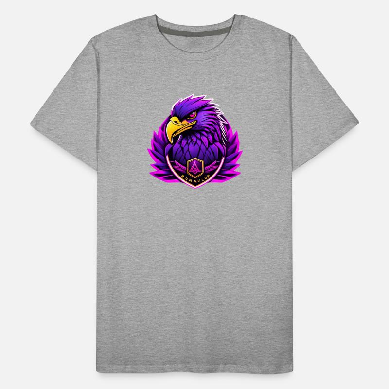 Futuristic eagle with neon accents Men's Premium Organic T-Shirt