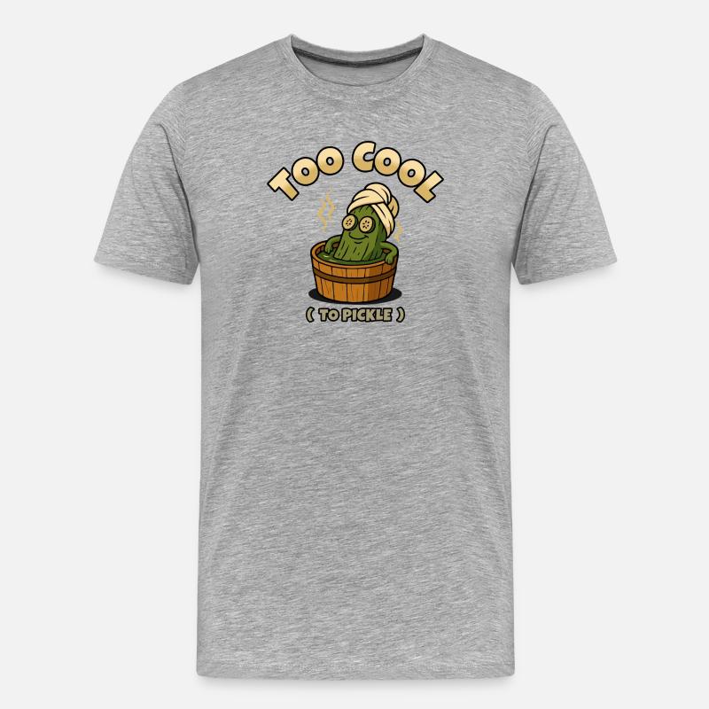 Zu cool zum Einlegen - Männer Premium Bio T-Shirt - Grau meliert