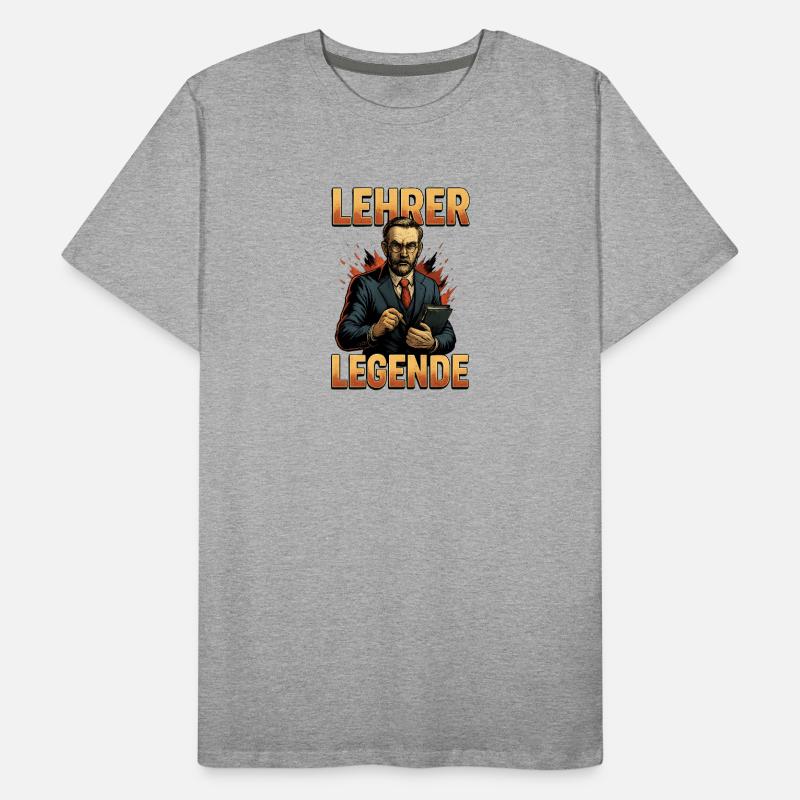 Légende de l’enseignant – Héros emblématique de l’école T-shirt bio Premium Homme