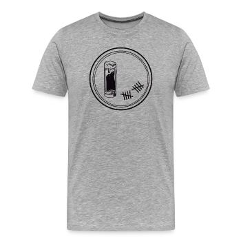 Kölsch - Männer Premium Bio T-Shirt - Grau meliert - Vorne - Damien (186cm)