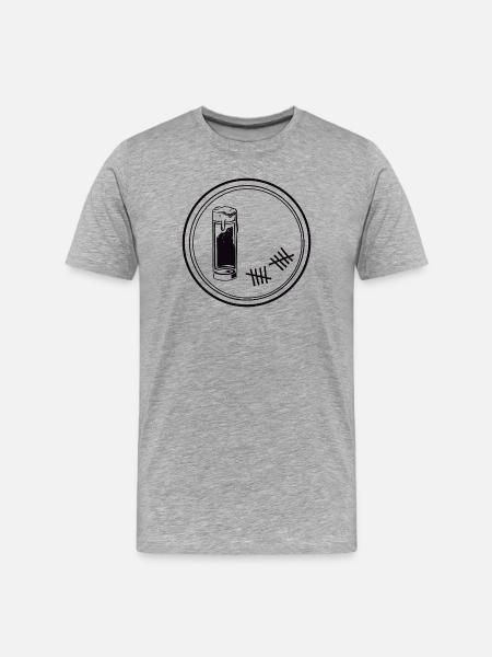 Kölsch - Männer Premium Bio T-Shirt - Grau meliert