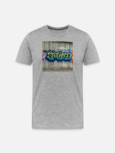 Graffiti Expression T-Shirt - Men's Premium Organic T-Shirt - heather grey