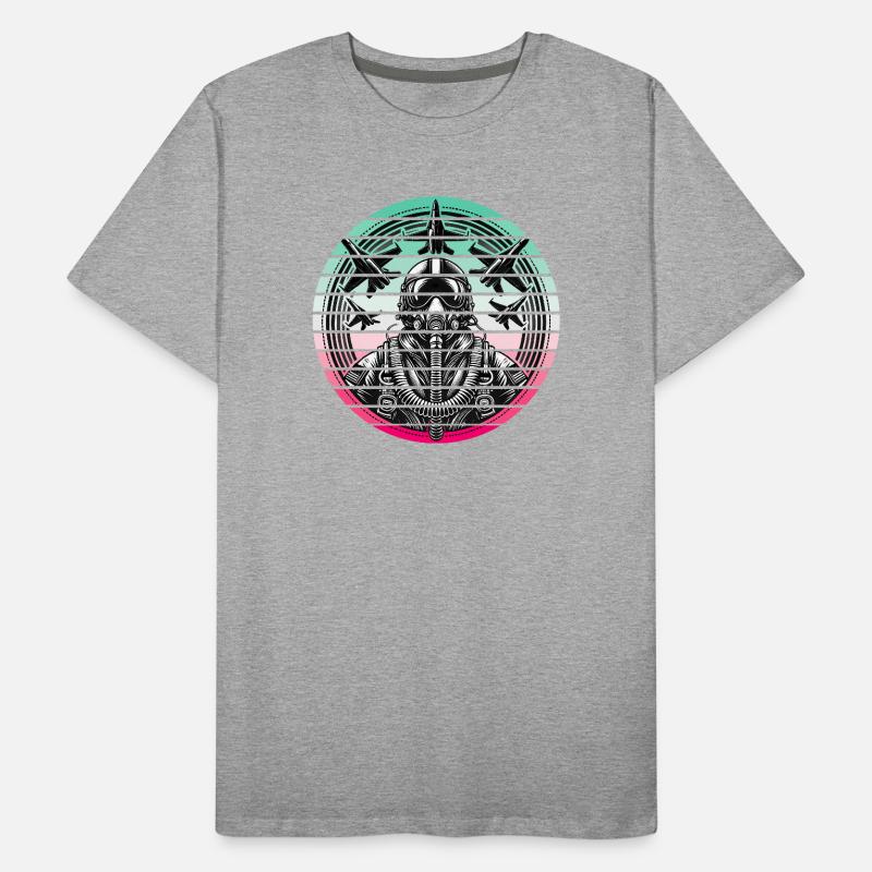 Pilote de jet – Force aérienne T-shirt bio Premium Homme