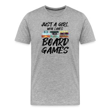 funny motif with saying - Men's Premium Organic T-Shirt - heather grey - Front - Damien (186cm)