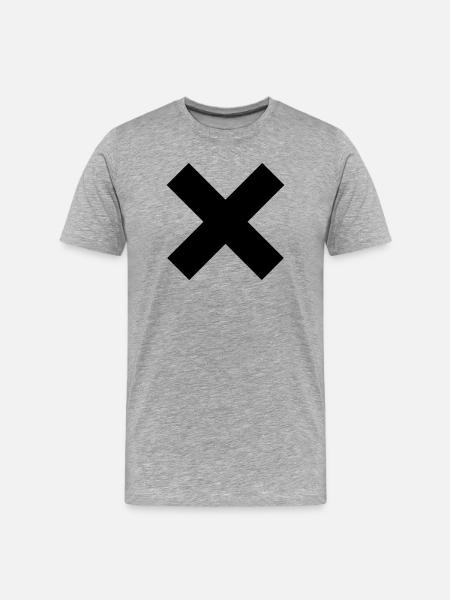 Cross - Men's Premium Organic T-Shirt - heather grey