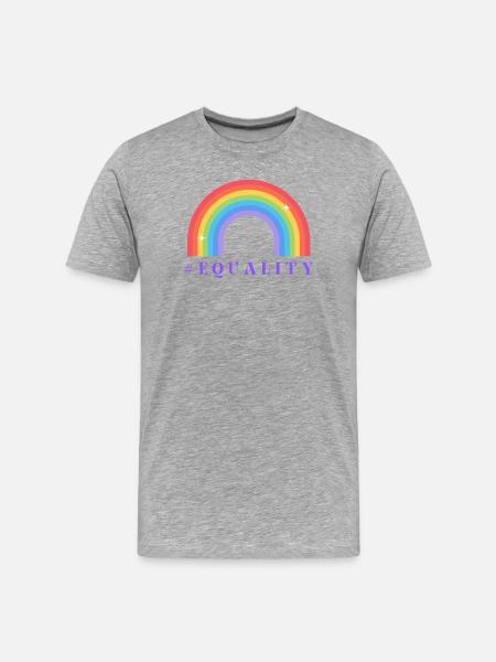 Pride Month Equality - Men's Premium Organic T-Shirt - heather grey