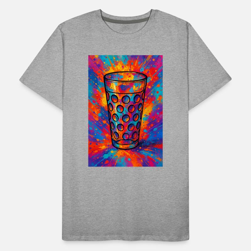 Dubbeglas Explosion Männer Premium Bio T-Shirt