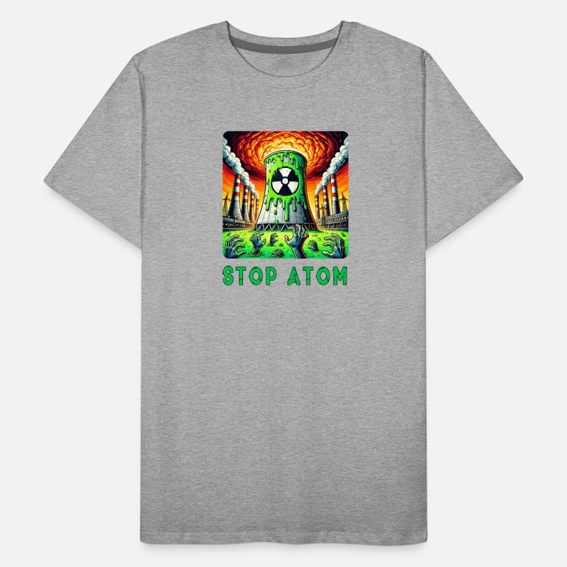 Stop Atom – Radioactive Men's Premium Organic T-Shirt