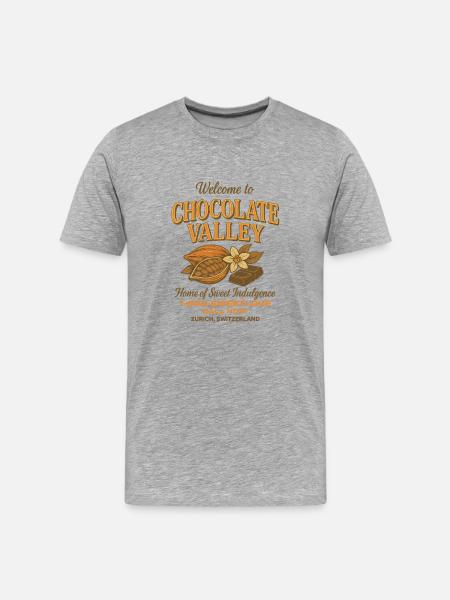 Chocolate Valley - Men's Premium Organic T-Shirt - heather grey